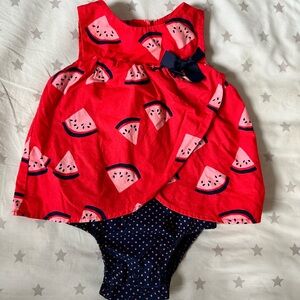 Carter’s watermelon print one piece